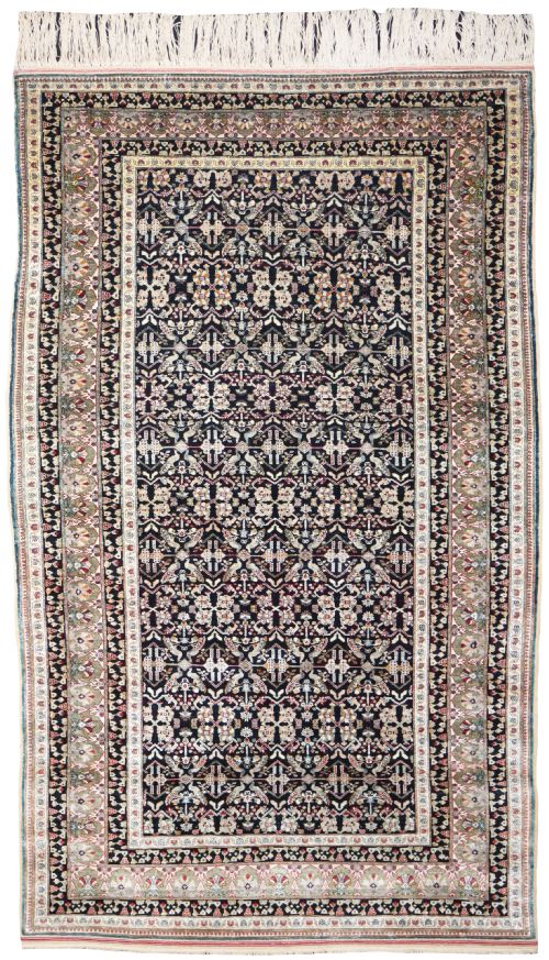 antique silk lahore rug india - CATEGORY: ANTIQUE RUGS - DATED 1880