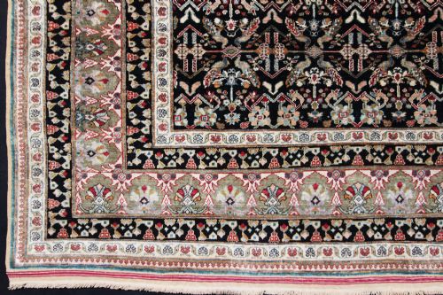 ANTIQUE SILK LAHORE RUG INDIA - ADDITIONAL PHOTO 3