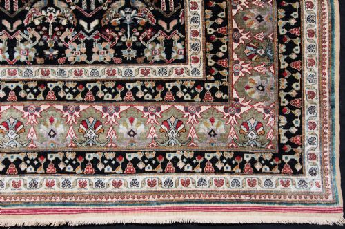 ANTIQUE SILK LAHORE RUG INDIA - ADDITIONAL PHOTO 4
