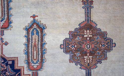 LARGE ANTIQUE BAKSHAISH CARPET PERSIA - ADDITIONAL PHOTO 3