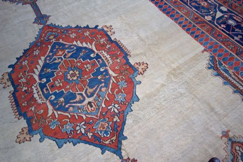 LARGE ANTIQUE BAKSHAISH CARPET PERSIA - ADDITIONAL PHOTO 7
