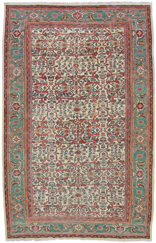 antique sultanabad carpet persia - CATEGORY: ANTIQUE RUGS - DATED 1880