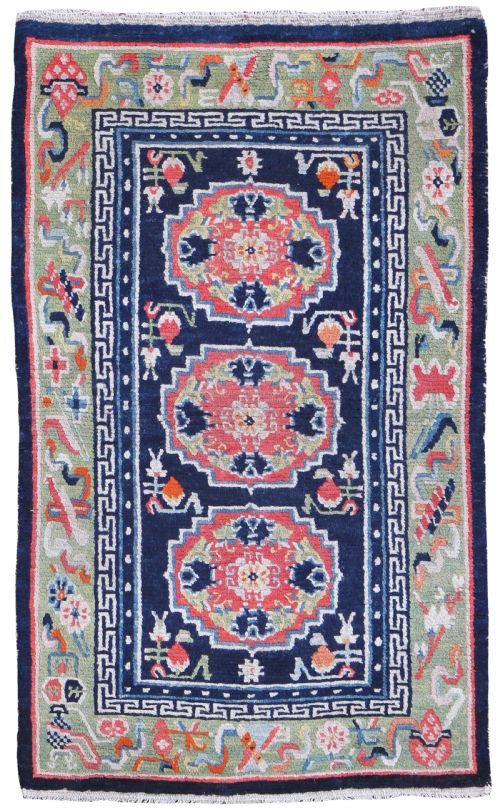 antique tibetan khaden rug - CATEGORY: ANTIQUE RUGS - DATED 1910