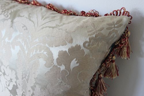 ANTIQUE AUBUSSON CUSHION FRANCE - ADDITIONAL PHOTO 5