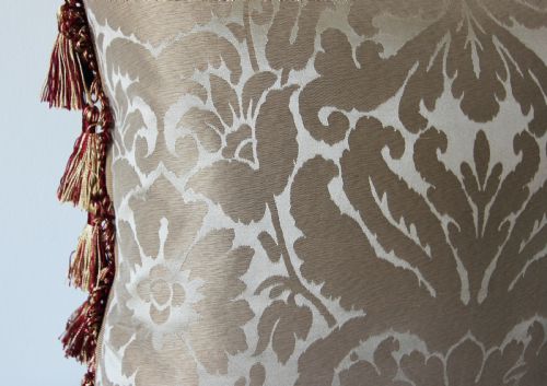 ANTIQUE AUBUSSON CUSHION FRANCE - ADDITIONAL PHOTO 3
