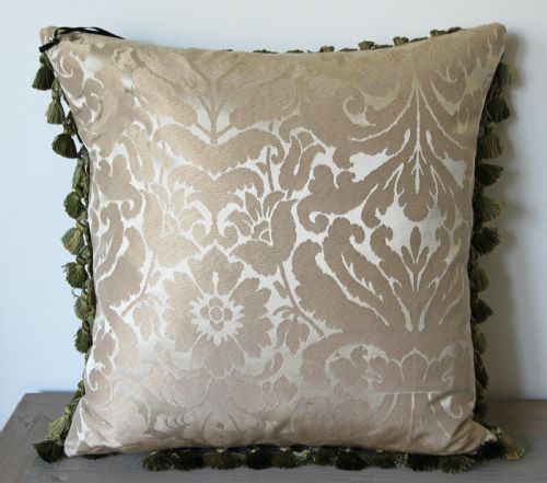 ANTIQUE AUBUSSON CUSHION FRANCE - ADDITIONAL PHOTO 1
