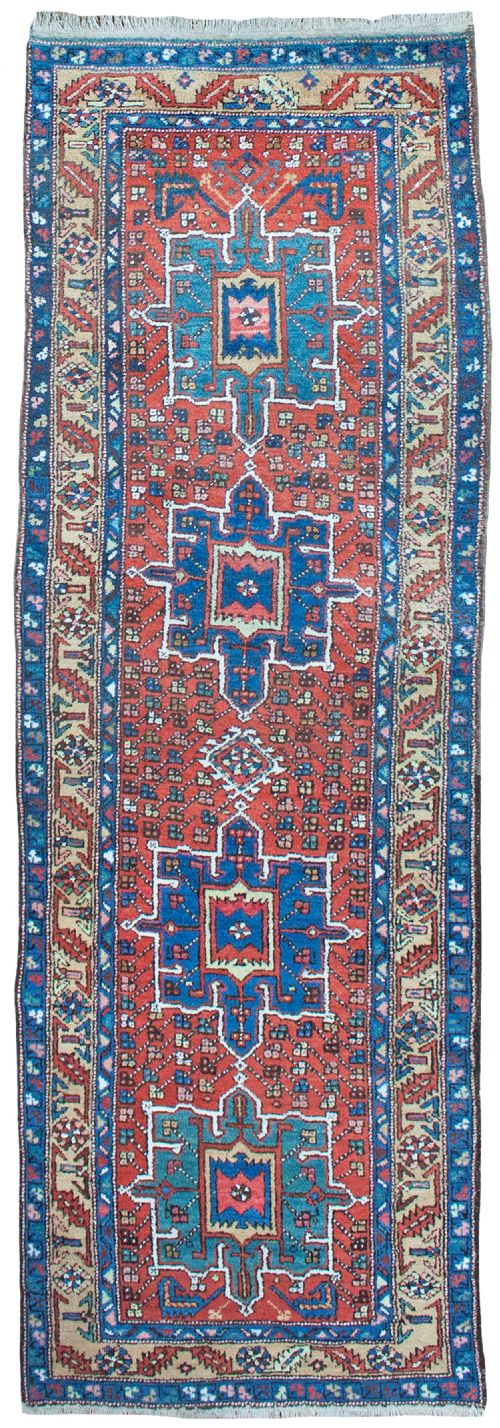 antique heriz runner persia - CATEGORY: ANTIQUE RUGS - DATED 1900