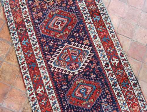 ANTIQUE KARAJA RUNNER PERSIAN - ADDITIONAL PHOTO 3