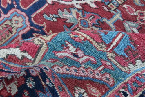 ANTIQUE HERIZ CARPET PERSIAN - ADDITIONAL PHOTO 5