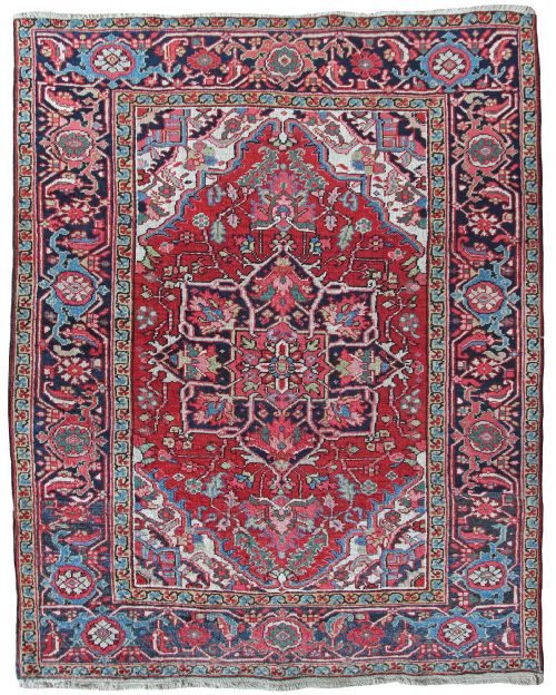 antique heriz rug persia - CATEGORY: ANTIQUE RUGS - DATED 1910