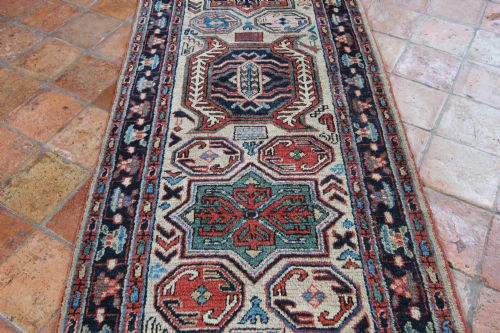 NARROW ANTIQUE HERIZ RUNNER PERSIA - ADDITIONAL PHOTO 4