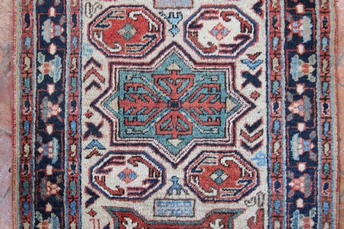 NARROW ANTIQUE HERIZ RUNNER PERSIA - ADDITIONAL PHOTO 7
