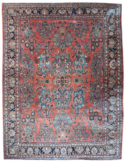 antique sarouk carpet persian - CATEGORY: ANTIQUE RUGS - DATED 1910