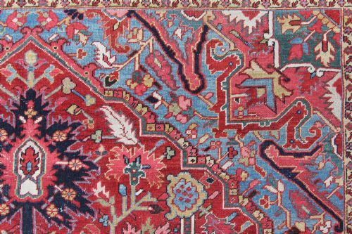 ANTIQUE HERIZ CARPET PERSIAN - ADDITIONAL PHOTO 4