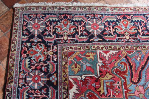 ANTIQUE HERIZ CARPET PERSIAN - ADDITIONAL PHOTO 5