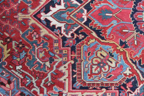 ANTIQUE HERIZ CARPET PERSIAN - ADDITIONAL PHOTO 6