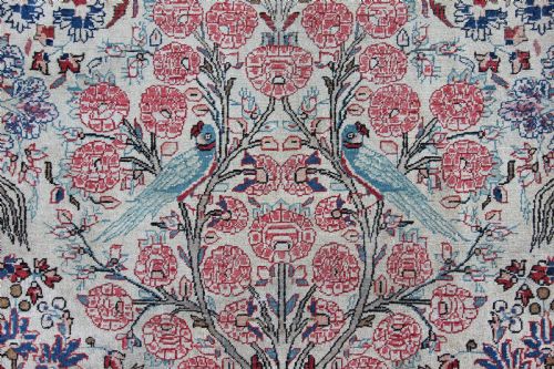 ANTIQUE KASHAN CARPET PERSIA - ADDITIONAL PHOTO 5
