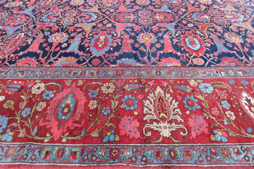 LARGE ANTIQUE BIDJAR CARPET PERSIA - ADDITIONAL PHOTO 1