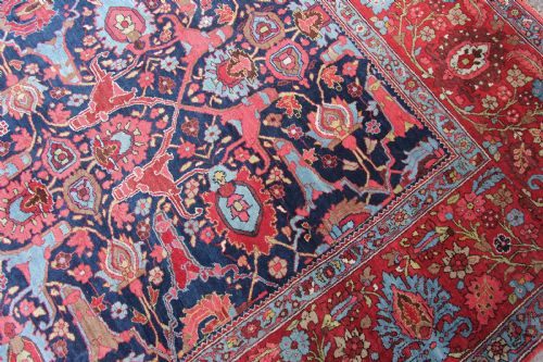 LARGE ANTIQUE BIDJAR CARPET PERSIA - ADDITIONAL PHOTO 7