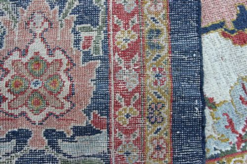 RARE ANTIQUE ZIEGLER CARPET 17TH CENTURY POLONAISE DESIGN - ADDITIONAL PHOTO 9