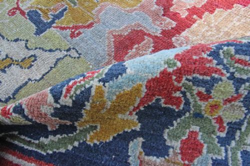 RARE ANTIQUE ZIEGLER CARPET 17TH CENTURY POLONAISE DESIGN - ADDITIONAL PHOTO 13