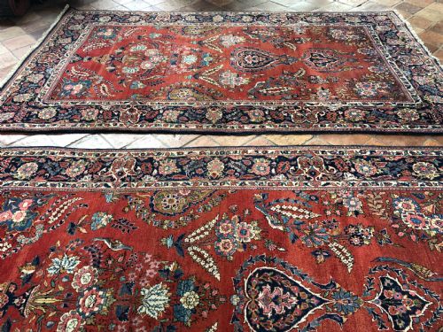 PAIR OF ANTIQUE KASHAN RUGS PERSIA - ADDITIONAL PHOTO 8