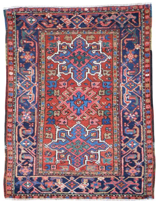 antique heriz rug persia - CATEGORY: ANTIQUE RUGS - DATED 1910