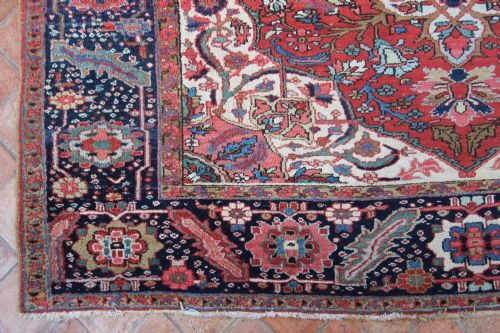 ANTIQUE 'AHAR' HERIZ CARPET PERSIA - ADDITIONAL PHOTO 2