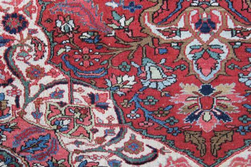 ANTIQUE 'AHAR' HERIZ CARPET PERSIA - ADDITIONAL PHOTO 5