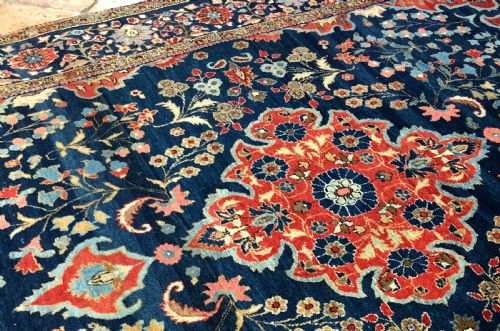 ANTIQUE KURK KASHAN RUG PERSIAN - ADDITIONAL PHOTO 1