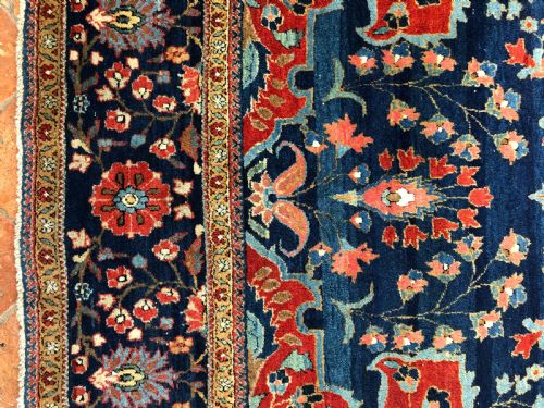 ANTIQUE KURK KASHAN RUG PERSIAN - ADDITIONAL PHOTO 3