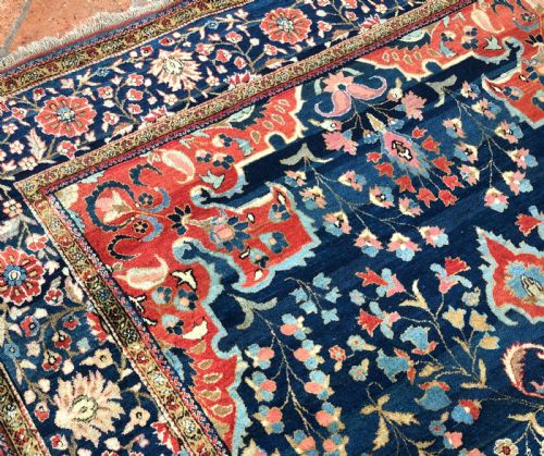 ANTIQUE KURK KASHAN RUG PERSIAN - ADDITIONAL PHOTO 4