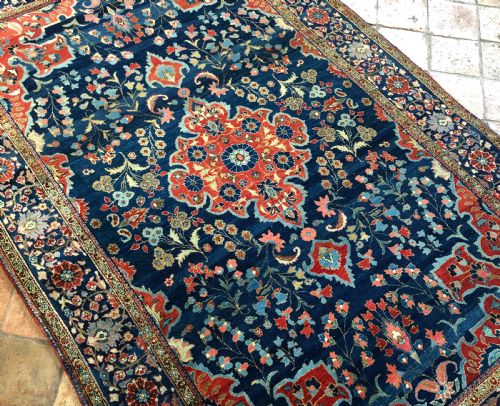 ANTIQUE KURK KASHAN RUG PERSIAN - ADDITIONAL PHOTO 7