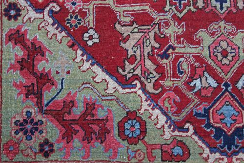 ANTIQUE HERIZ RUG - ADDITIONAL PHOTO 3