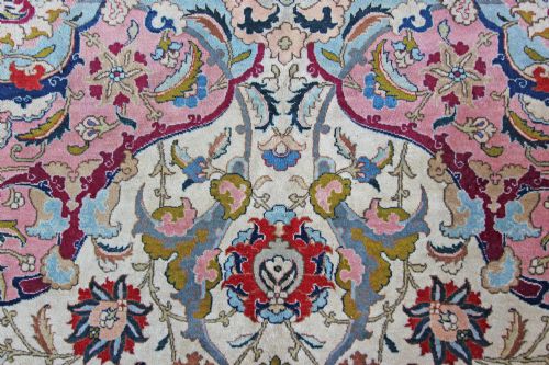 ANTIQUE 'BENLIAN' TABRIZ CARPET - ADDITIONAL PHOTO 7