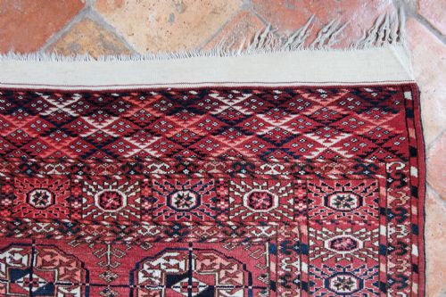 ANTIQUE TEKKE WEDDING RUG - ADDITIONAL PHOTO 4