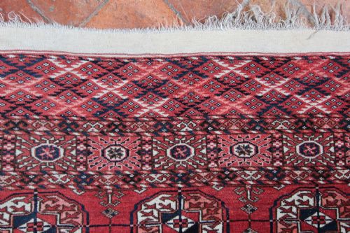 ANTIQUE TEKKE WEDDING RUG - ADDITIONAL PHOTO 9