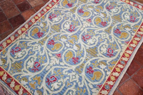 ANTIQUE CUENCA SPANISH RUG - ADDITIONAL PHOTO 3