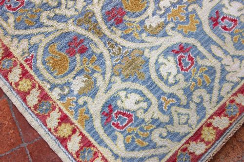 ANTIQUE CUENCA SPANISH RUG - ADDITIONAL PHOTO 5