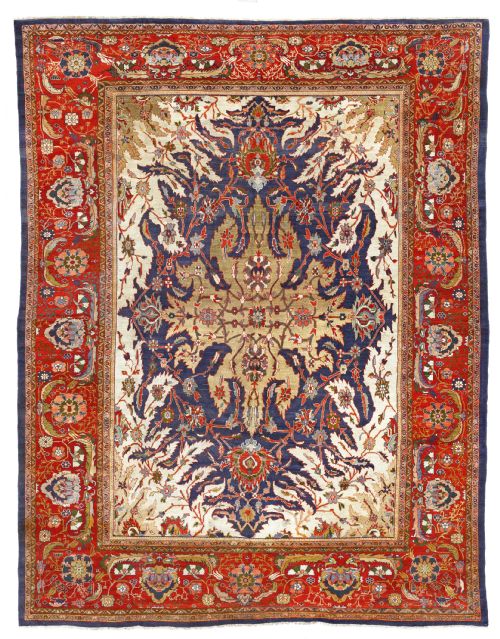 antique ziegler carpet - CATEGORY: ANTIQUE RUGS - DATED 1890