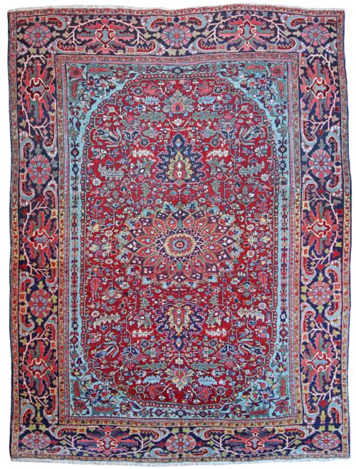 antique heriz carpet - CATEGORY: ANTIQUE RUGS - DATED 1910