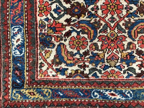 ANTIQUE HAMADAN RUG - ADDITIONAL PHOTO 1