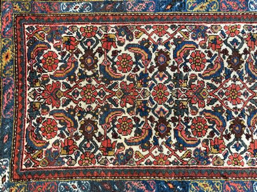 ANTIQUE HAMADAN RUG - ADDITIONAL PHOTO 4