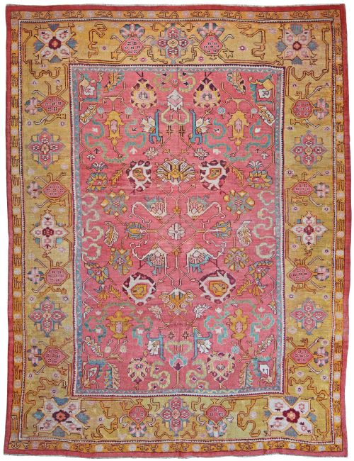 antique ushak carpet - CATEGORY: ANTIQUE RUGS - DATED 1890