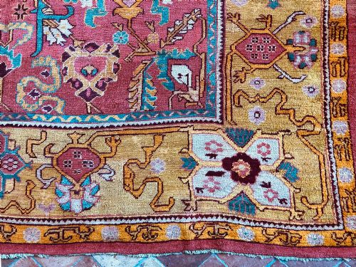 ANTIQUE USHAK CARPET - ADDITIONAL PHOTO 5