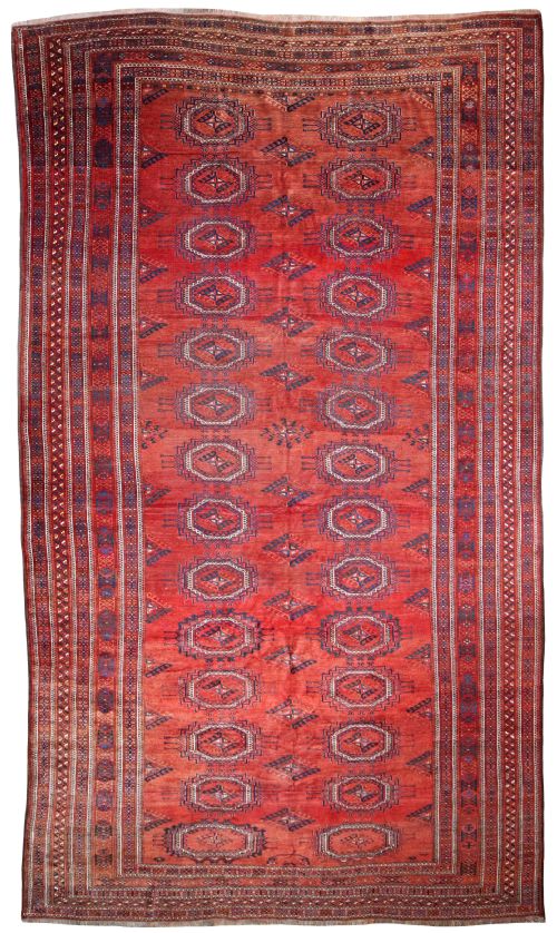 antique ersari kelleh - CATEGORY: ANTIQUE RUGS - DATED 1900