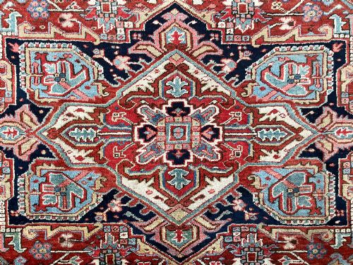SQUARE ANTIQUE HERIZ CARPET - ADDITIONAL PHOTO 1
