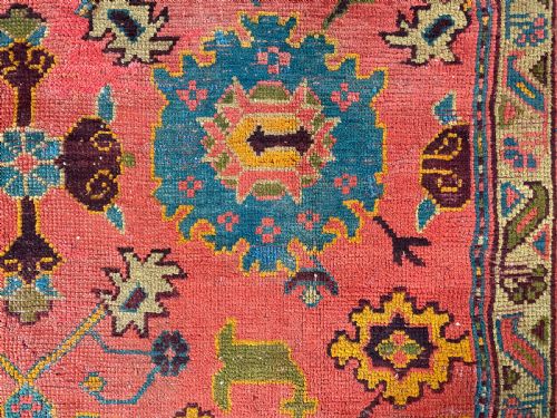 ANTIQUE USHAK CARPET - ADDITIONAL PHOTO 2