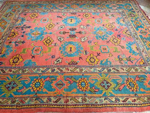 ANTIQUE USHAK CARPET - ADDITIONAL PHOTO 6