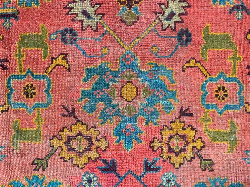 ANTIQUE USHAK CARPET - ADDITIONAL PHOTO 7